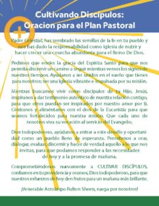 Cultivando Discipulos prayer card pg 2